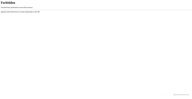 Security scan screenshot of https://static.onlinetrade.ru