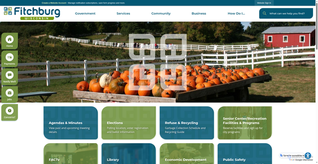Security scan screenshot of https://fitchburgwi.gov/