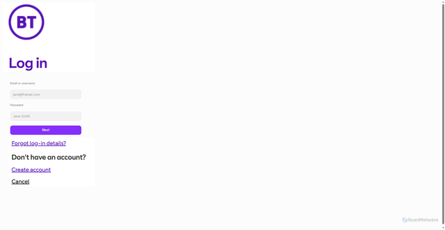 Security scan screenshot of https://centered-report-767451.framer.app/