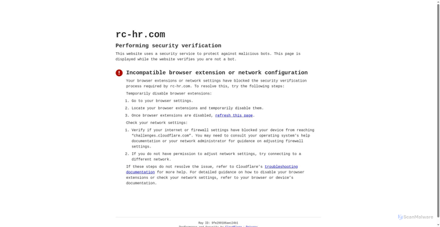 Security scan screenshot of https://rc-hr.com/countyjobopenings