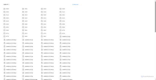 Security scan screenshot of https://cdn.socket.io/
