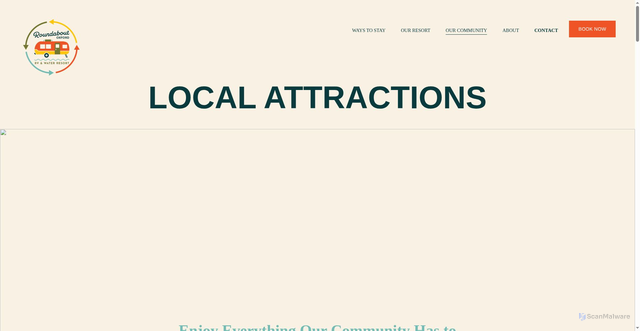 Security scan screenshot of https://www.roundaboutoxford.com/local-attractions