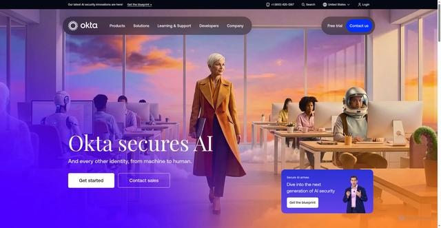 Security scan screenshot of https://okta-emea.com