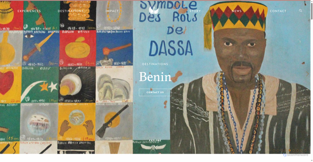 Security scan screenshot of https://journeysbydesign.com/destinations/benin