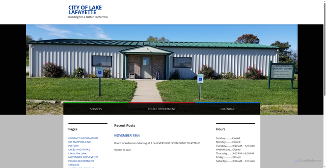 Security scan screenshot of https://lakelafayettemo.gov/