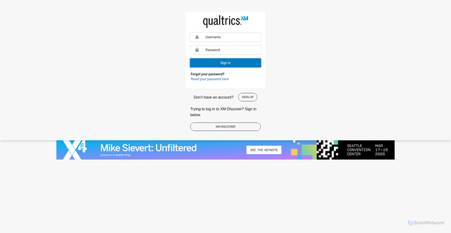 Security scan screenshot of https://zn6mr5dlqtcrqooke-uhgenterprise.siteintercept.qualtrics.com
