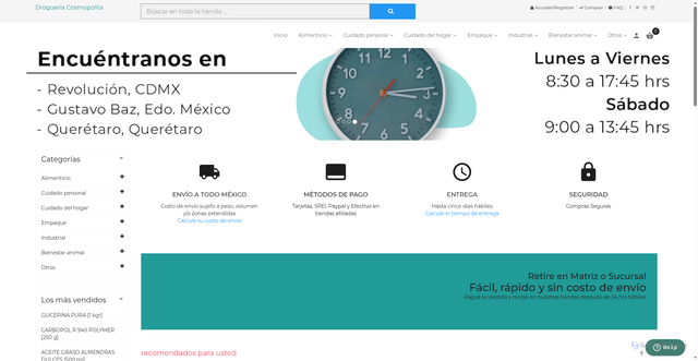Security scan screenshot of https://cosmotienda.com