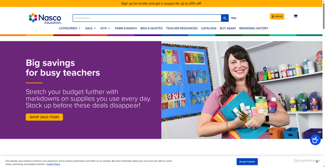 Security scan screenshot of https://nascoeducation.com