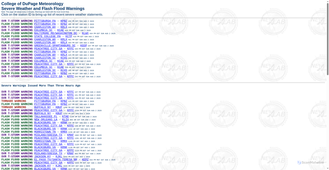 Security scan screenshot of https://kamala.cod.edu/svr/