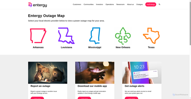 Security scan screenshot of https://entergy.datacapable.com