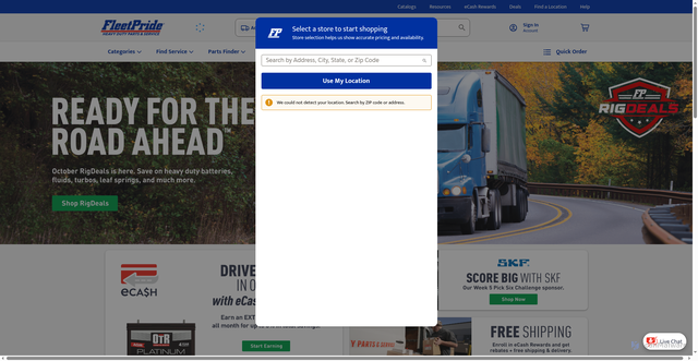 Security scan screenshot of https://fleetpride.com