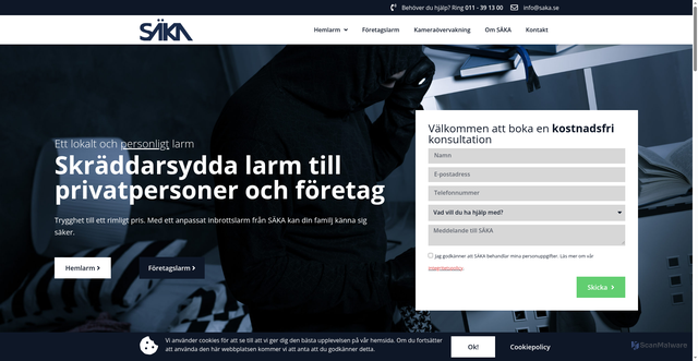 Security scan screenshot of https://xn--hemskert-3za.se