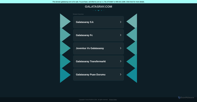 Security scan screenshot of https://www.galatasray.com/