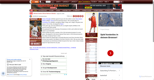 Security scan screenshot of https://www.asia-basket.com/China/news/953005/Wuhan-lands-Olivia-Nelson-Ododa?Women=1