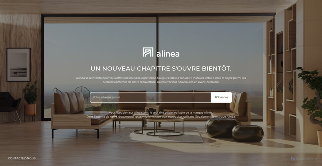 Security scan screenshot of https://alinea.com