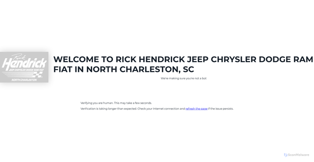 Security scan screenshot of https://www.jeephendrick.com/?srsltid=AfmBOoqDy7E3TC_7jDytCA8y7CPMtAyl07n3E6Ac69MA0565l35JhDjG