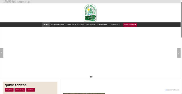Security scan screenshot of https://townofshelbyny.gov/