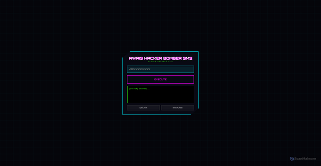 Security scan screenshot of https://awaissmsbomber-01kmtv6wci.edgeone.app/