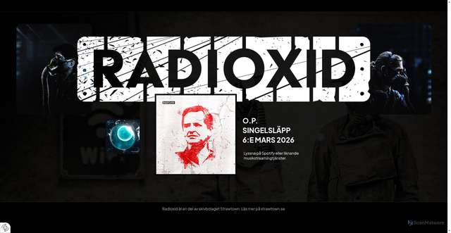 Security scan screenshot of https://radioxid.se
