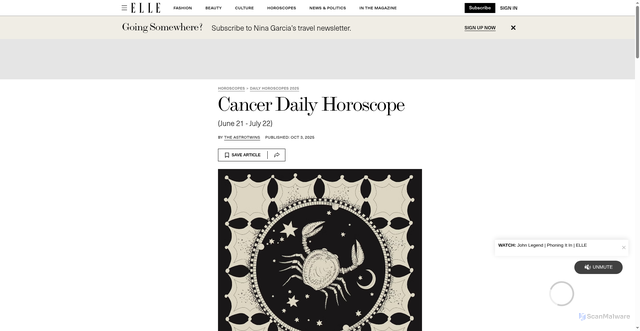 Security scan screenshot of https://www.elle.com/horoscopes/daily/a100/cancer-daily-horoscope/