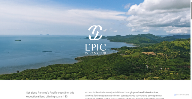 Security scan screenshot of https://www.epicoceanclub.net/