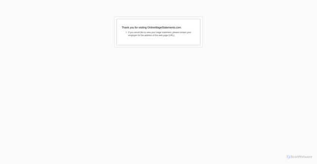 Security scan screenshot of https://onlinewagestatements.com