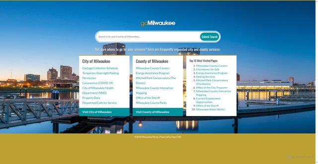 Security scan screenshot of https://www.milwaukee.gov/