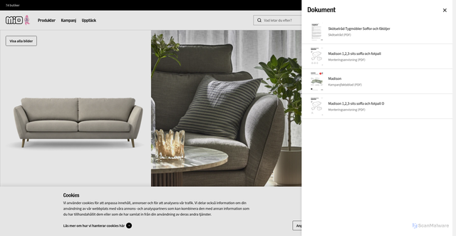 Security scan screenshot of https://www.mio.se/p/madison-3-sits-soffa/886470?ck_sofaArmrest=ARMA&ck_sofaComfort=N&ck_sofaLegs=503051&ck_sofaRemovableUpholster=FAST&ck_sofaSeatDepth=STANDARDDJ&ck_sofaUpholster=SITS-TY-VANNA_114456&utm_source=miomedlem_nb_sista_dagen_sl_vardagsrum&utm_medium=email&utm_campaign=20260929_seasonsale&eclub=rWC8nKnvOSarHWD4laivQRVMNCIXps7mpT7nEAEp5MY%3DzDEXmlitKpuWUOm8haLzwAQsKqPBGXb6mEIuquH3DBIGi4KJH9q%2BvcZekxn3vad8iF5u1ckF3DNrPpQzJtcMgvBJIKkPkQA%2BPvI6jA41328FqQWMcmjqFu5SiOVSGE5x5pO1dEAO1peGxVS77ckScDDaizJjH7%2Bmb5YquamKQ%2BvDOdKJ3Zal18SMBS1S%2B37SrYeHo2hah67a%2Fsbhe%2FqIXg%3D%3D