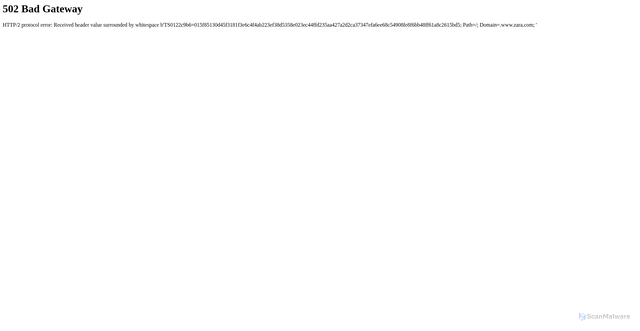 Security scan screenshot of https://www.zara.com/us/en/woman-lingerie-l4021.html