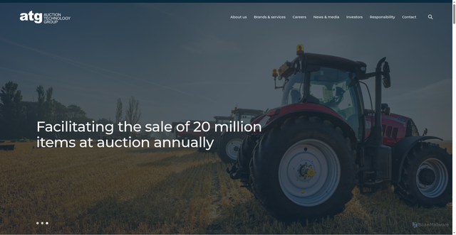 Security scan screenshot of https://auctiontechnologygroup.com