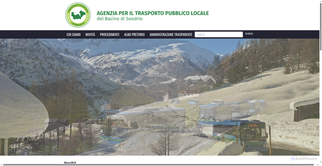 Security scan screenshot of https://www.agenziatplsondrio.it/
