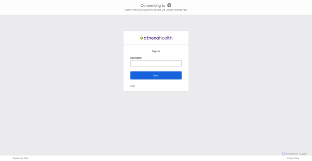 Security scan screenshot of https://athena.okta.com