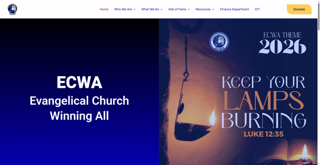 Security scan screenshot of https://ecwaglobal.org/
