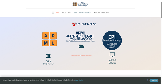 Security scan screenshot of https://www.moliselavoro.it