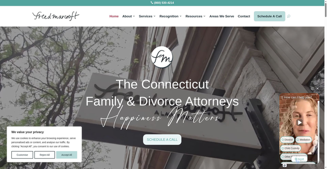 Security scan screenshot of https://freedmarcroft.com/