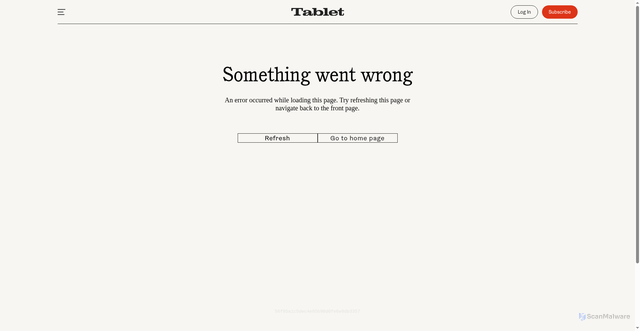 Security scan screenshot of https://tabletmag.com