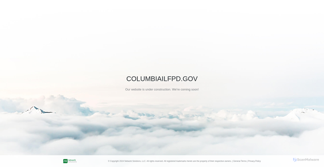 Security scan screenshot of http://columbiailfpd.gov/