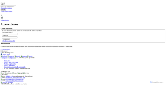 Security scan screenshot of https://business-stg.molaflex.com/customer/account/login/referer/aHR0cHM6Ly9idXNpbmVzcy1zdGcuZmxleC5lcy9jdXN0b21lci9hY2NvdW50L2luZGV4Lw%2C%2C/