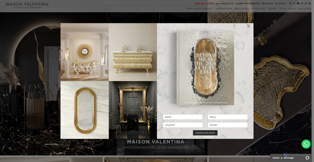 Security scan screenshot of https://www.maisonvalentina.net