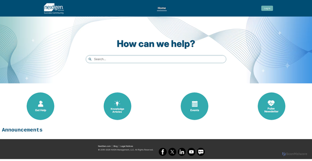 Security scan screenshot of https://www.community.nextgen.com
