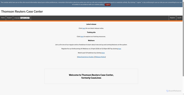 Security scan screenshot of https://jersey.caselines.com