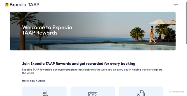 Security scan screenshot of https://expediataaprewards.com.au