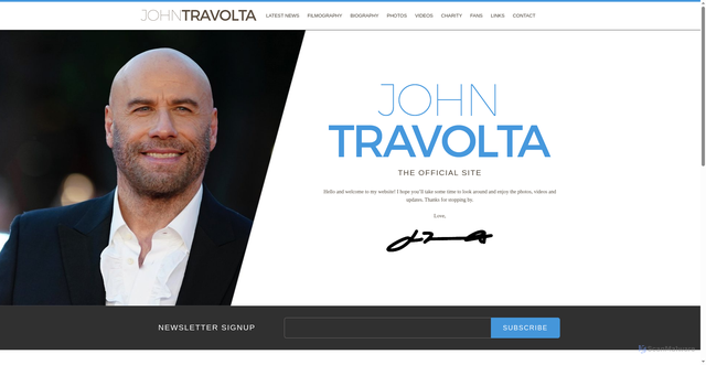 Security scan screenshot of https://travolta.com/