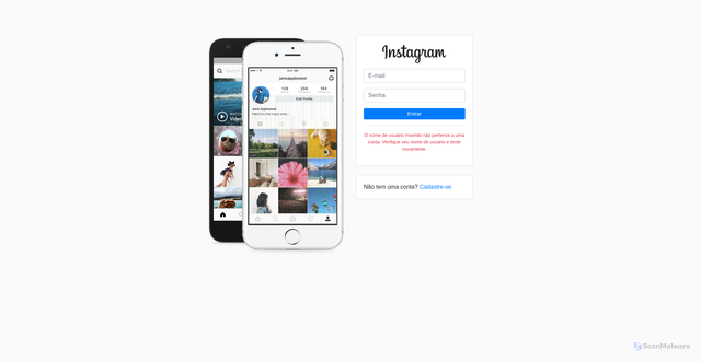 Security scan screenshot of https://instagramclone.vercel.app/
