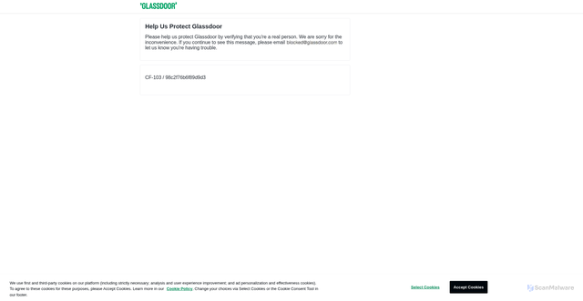 Security scan screenshot of https://www.glassdoor.com/Overview/Working-at-Vanda-Pharmaceuticals-EI_IE40474.11,32.htm