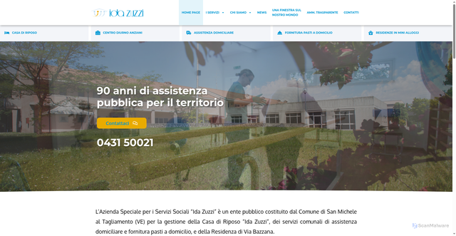 Security scan screenshot of https://www.idazuzzi.it/