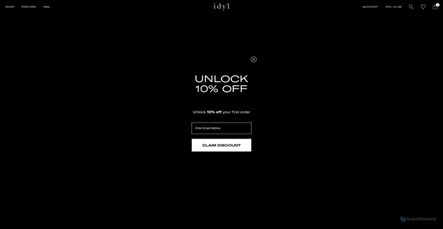Security scan screenshot of https://idyl.com
