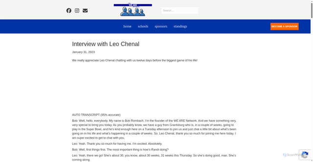 Security scan screenshot of https://thewearenetwork.com/interview-with-leo-chenal/