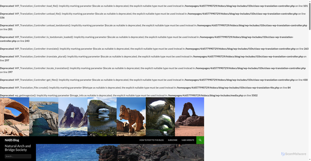 Security scan screenshot of http://www.naturalarches.org/blog/hawaii-a-few-big-island-arches/