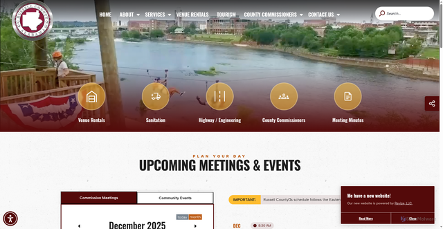 Security scan screenshot of https://russellcountyal.gov/